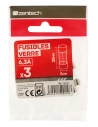 3 fusibles verre 5 x 20 mm 6,3 A - ZENITECH