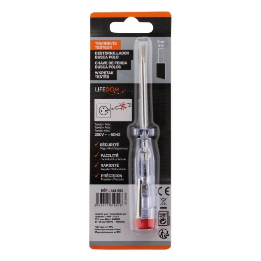 Tournevis testeur 3x140mm 250v