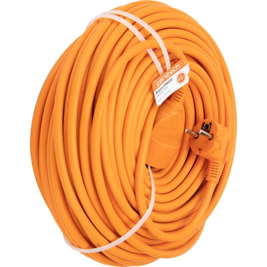 Prolongateur HO5VV-F 3G1,5mm² orange Longueur 45 mètres