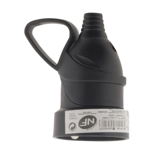 Fiche femelle anneau -16A 2 pôles+ terre - noir