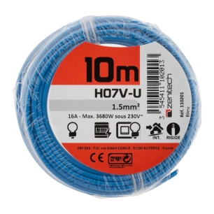 HO7VU 1,5 mm² BLEU 10 M