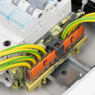 Sachet de 5 bornes 5 entrées WAGO série 221-6mm2