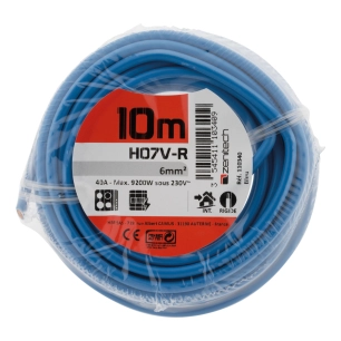 HO7VR 6 mm² BLEU 10 M