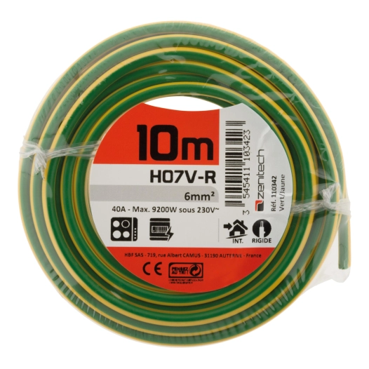 HO7VR 6 mm² J/VERT 10 M