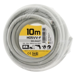 HO5VVF 3 G 1,5 mm² GRIS 10 M