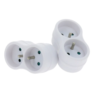 multiprises 2 x 16a blanches lot de 2 multiprises 2 x 16a blanches lot de 2 - profile