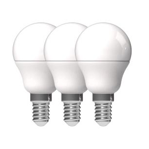 ampoules opaques sphériques led e14 blanc chaud lot de 3 ampoules opaques sphériques led e14 blanc chaud lot de 3 - prolight