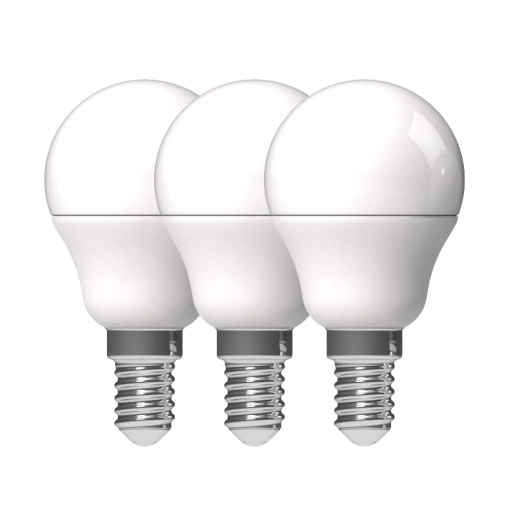 ampoules opaques sphériques led e14 blanc chaud lot de 3 ampoules opaques sphériques led e14 blanc chaud lot de 3 - prolight