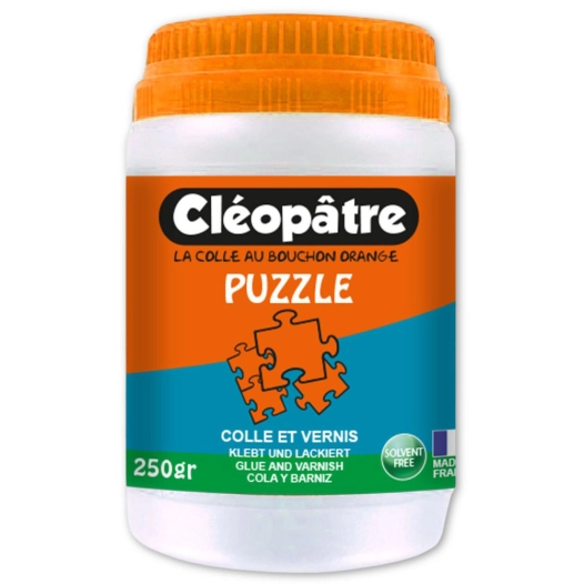 cléo'puzzle colle vernis puzzle 250 g cléo'puzzle colle vernis puzzle 250 g - cleopatre
