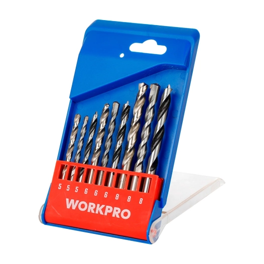 forets mixtes 3+3+3, ø5,00 - ø8,00 mm, jeu 9 pièces