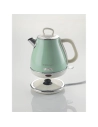 bouilloire ã©lectr. 1 l - 1630 w - arrãªt auto - base 360â° - corps mã©tal - parois froides - vert vintage - arb - ariete