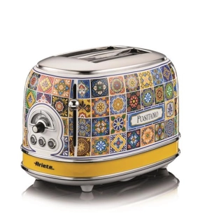 grille-pain 2 fentes - 810 w - 6 niv. brunissage - chauff. + dã©cong. - tiroir miettes - ã©jection auto - dã©cor positano - arb