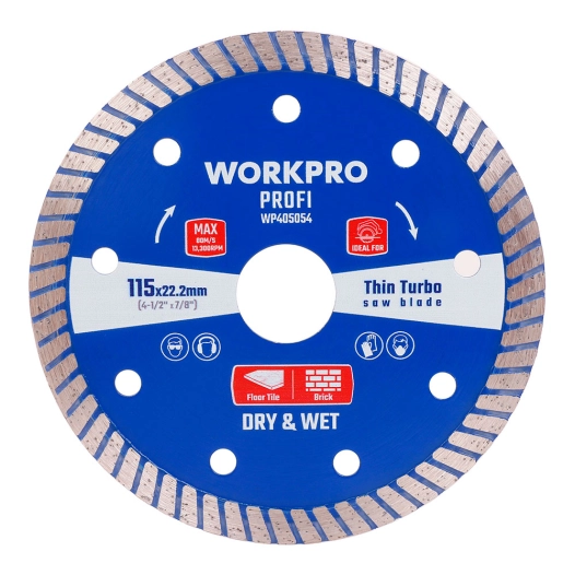 disque diamant turbo ultra-fin, profi, ø115 x 10 x 22,2 mm