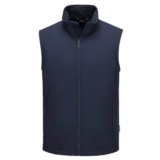 gilet softshell print and promo (2 couches) - taille s - marine - portwest