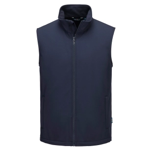 gilet softshell print and promo (2 couches) - taille xl - marine - portwest