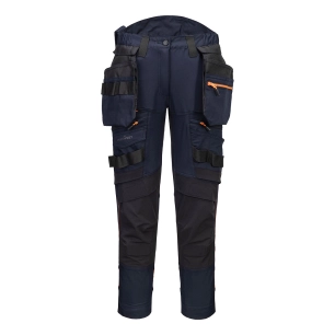 dx4 pantalon à poche de holster détachable pour femmes - taille 26 - marine - portwest