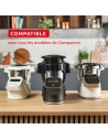 accessoire air fryer companion - 4 modes - extra crisp - frire sans huile - mode manuel - ã©co ã©nergie - noir - gpe seb france