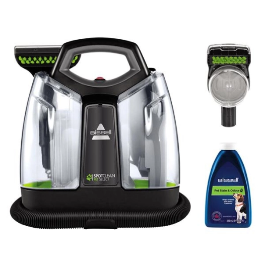 nettoyeur tissus spotclean pet select - rã©servoirs eau propre et sales - noir transparent - arb - bissell