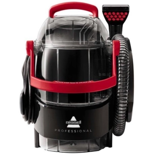 nettoyeur tissus spotclean pro hydrorinse - 750 w - brosse + suceur - noir rouge - arb - bissell