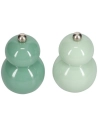 moulin ã  poivre ou/sel h12cm vert betty - set/2 - fine dining living