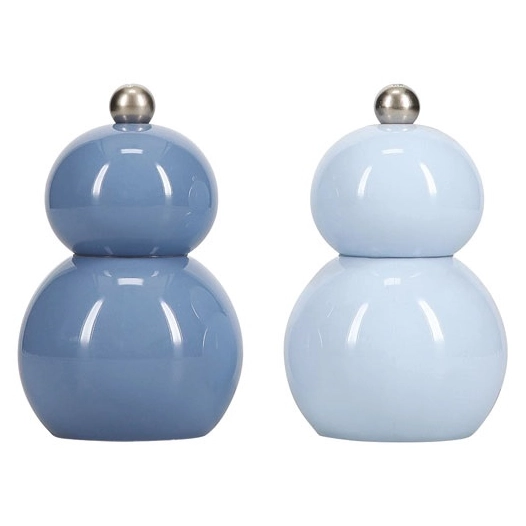 moulin ã  poivre ou/sel h12cm bleu betty - set/2 - fine dining living