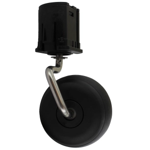 ensemble roue avant pour robots tondeuses worx, modèles wr165e, wr166e, wr167e. origine: 50044046