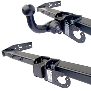 attelage camping-car avec boule démontable col de cygne - antarion