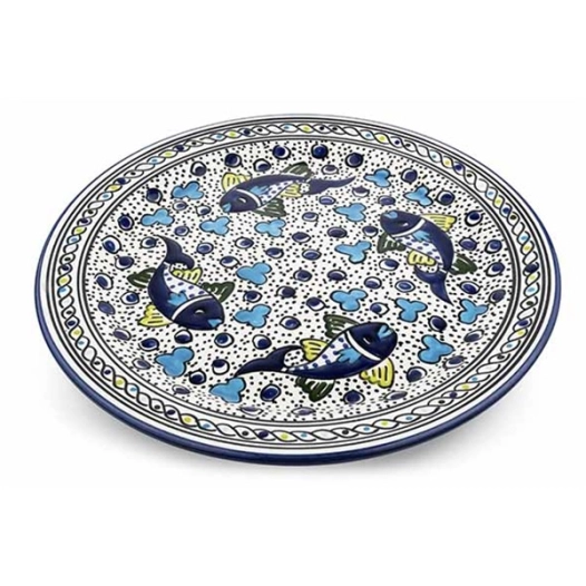 poisson assiette plate d33cm - billiet ld