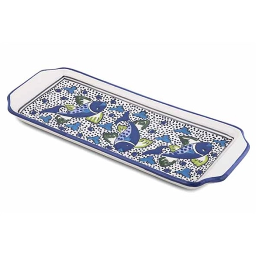 poisson assiette rectangulaire 36x14.2cm - billiet ld