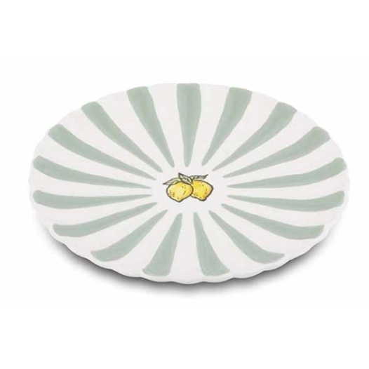 fruity citron assiette dessert d21xh2.6cm - billiet ld