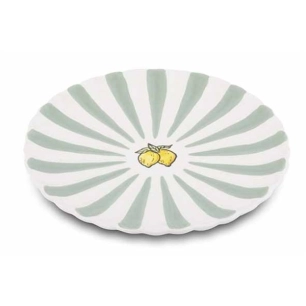 fruity citron assiette dessert d21xh2.6cm - billiet ld