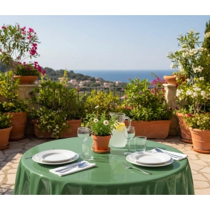 toile cirée access deco uni sauge rl de 140cmx20m - access deco