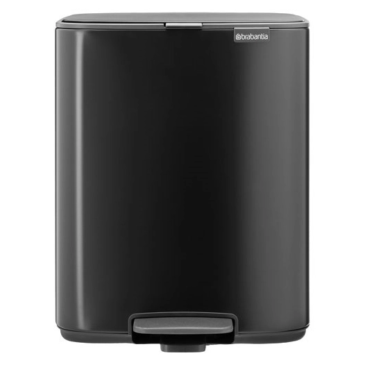 bo pedale poubelle 12l matt black - brabantia international bv