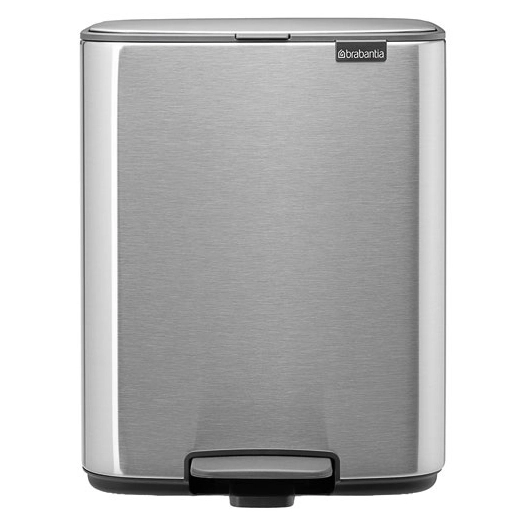 bo pedale poubelle 12l matt steel - brabantia international bv