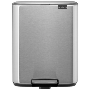 bo pedale poubelle 12l matt steel - brabantia international bv