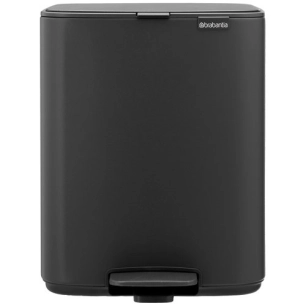 bo pedale poubelle 12l mineral grey - brabantia international bv