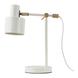lampe de table serantes, 1xe27, couleur blanc cassé, 300 x 140 x 351 mm