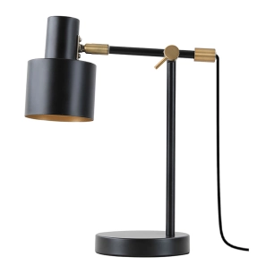 lampe de table serantes, 1xe27, couleur noire, 300 x 140 x 351 mm