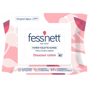 papier toilette humide fleur de coton 40 lingettes papier toilette humide fleur de coton 40 lingettes - fess'nett