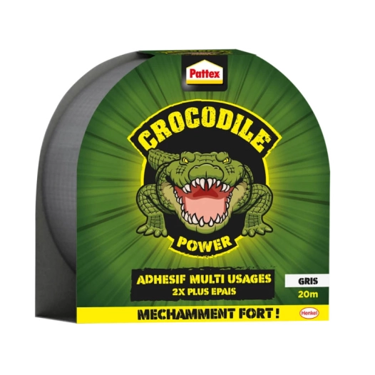 adhésif multi-usages crocodile power 20 m adhésif multi-usages crocodile power 20 m - pattex
