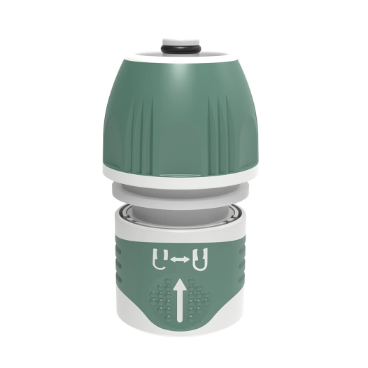 raccord rapide universel pour tuyau d'arrosage avec butée, ½ po - 5/8 po, blister