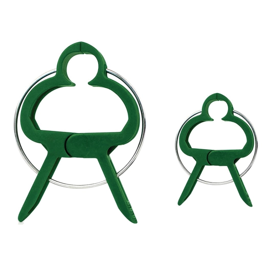 pinces pour tuteurage, deux tailles, blister de 20 unités