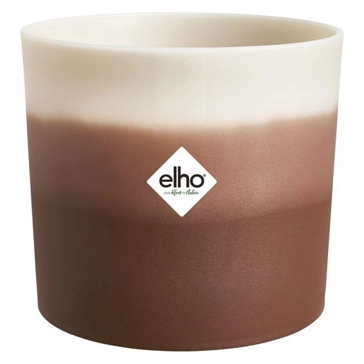pot colour gradient rond d.18 cm marron cã¨dre - elho bv