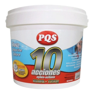 comprimés de chlore 10 actions à deux couches 250 g, flacon de 5 kg