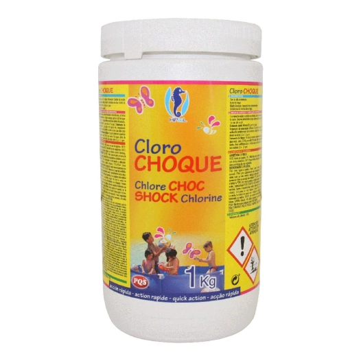 chlore choc granulé, boîte de 1 kg