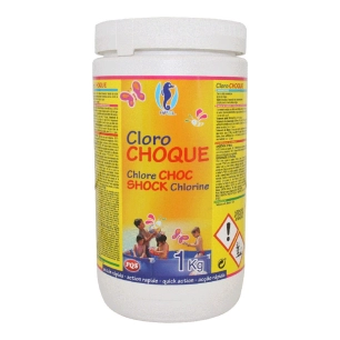 chlore choc granulé, boîte de 1 kg