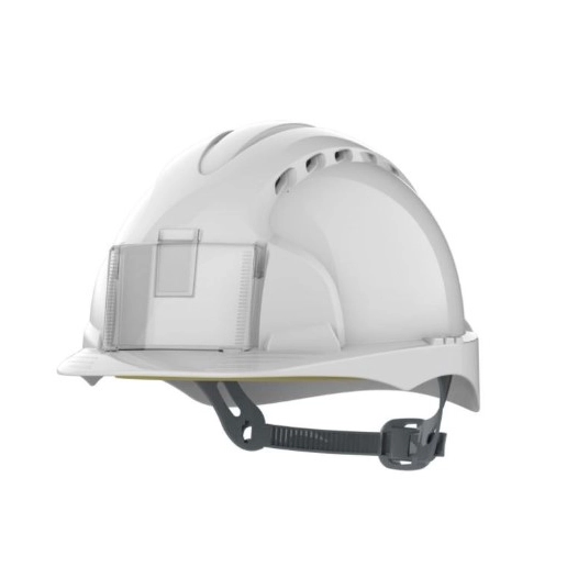 Casque de chantier Evo 2 ventilé porte-badge blanc - JSP