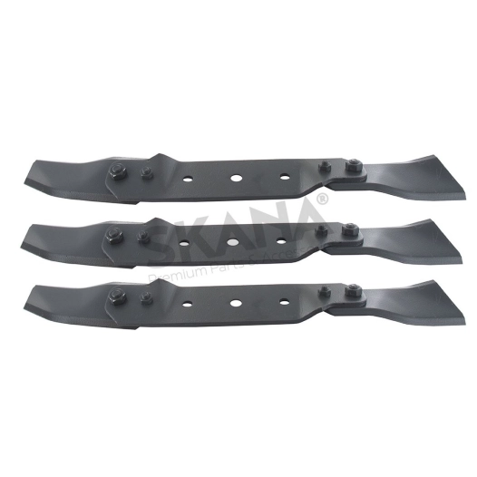 kit de 3 lames avec couteaux de 380mm pour modèle 102m. origine stiga.