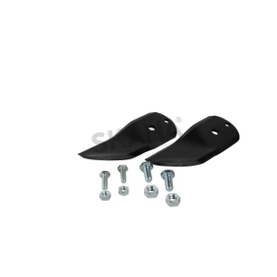 jeu de 2 lames origine stiga pour tondeuse modèle villa 85m, villa 102m, park 102m, park 121m - l: 120mm, alésage central: 8,3mm