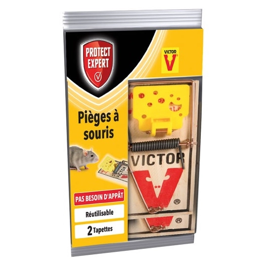 piã¨ges ã  souris 2 tapettes bois fsc / nc - sbm life science